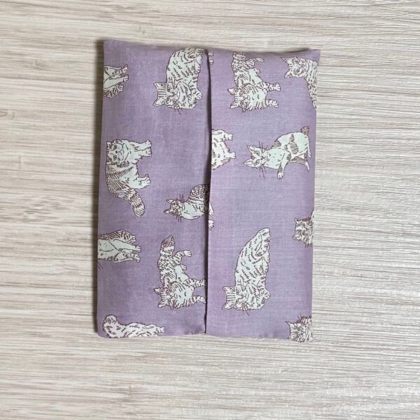 ポケットティッシュケース カバー 猫柄 リバティ ☆ハンドメイド 普通サイズ
