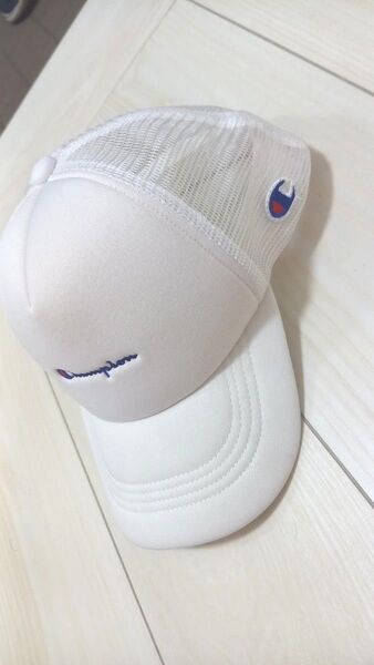 Champion キャップ メッシュキャップ ホワイト アイボリー オフホワイト 軽量 夏 スポーツ ゴルフ メンズ レディース白