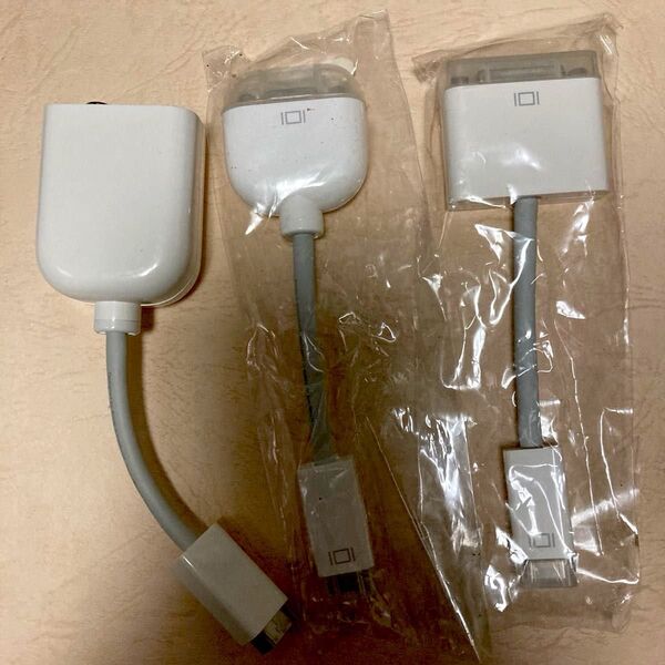 新品 Apple アップル 純正 miniDVI→VGA変換アダプタ ケーブル