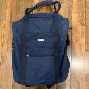 バーニーズニューヨーク マザーズ リュック ネイビー