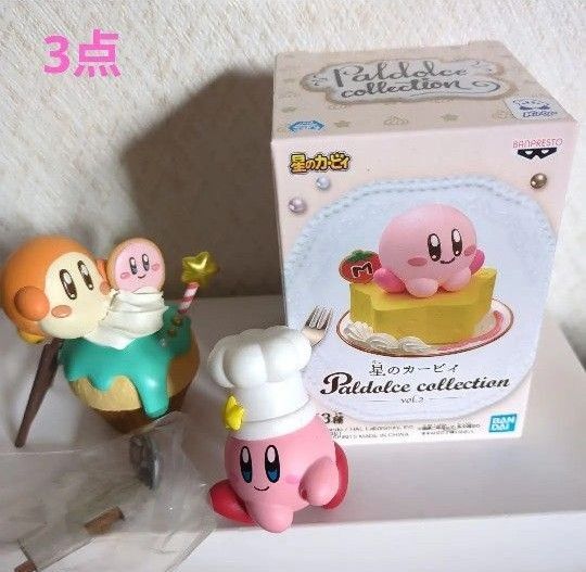 星のカービィパルドルチェコレクションvol.2とべ!ワープスターチーズケーキ&ワドルディのとくせいカップケーキ&吉野家フィギュア