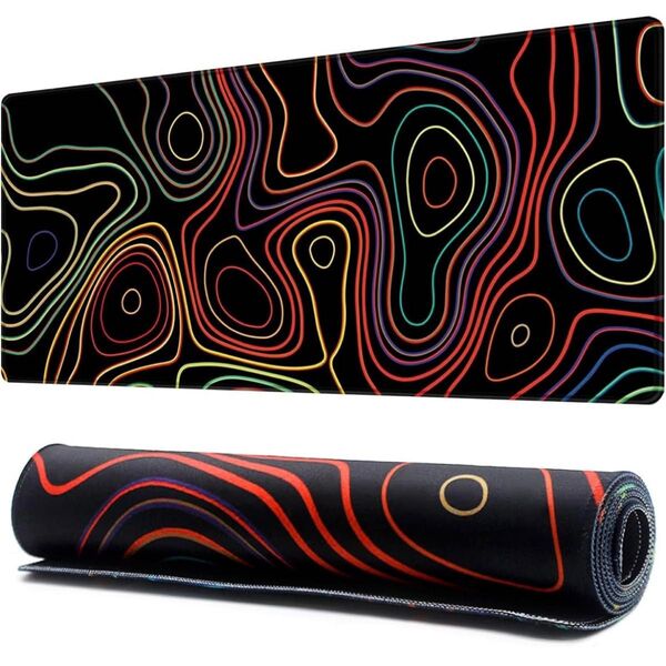 Benvo 拡張マウスパッド ステッチエッジ 特大ゲーミングマウスパッド 90×40 滑り止め デスクマット ゲーマー オフィス