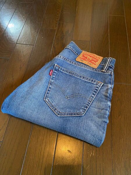 良品リーバイス505デニムジーンズショートハーフパンツワークカーゴペインターGパンエイジングvintage washインディゴ