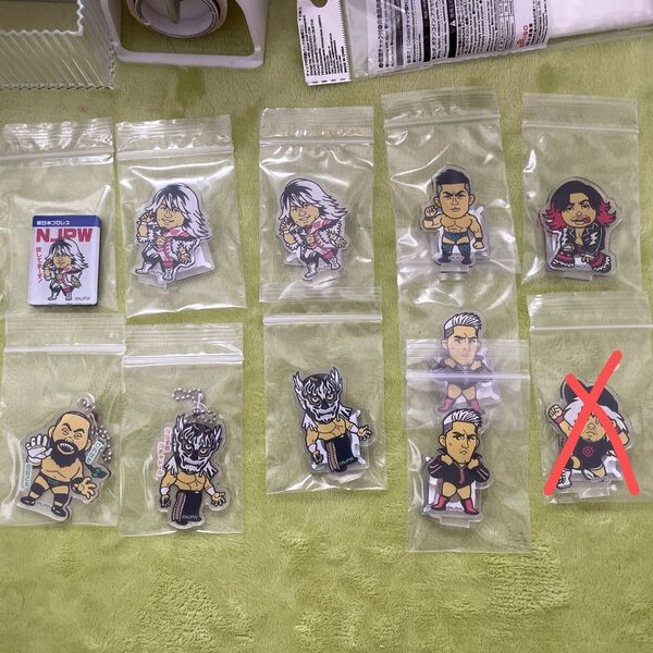 新日本プロレス アクリルスタンド アクリルキーホルダー マグネット セット販売