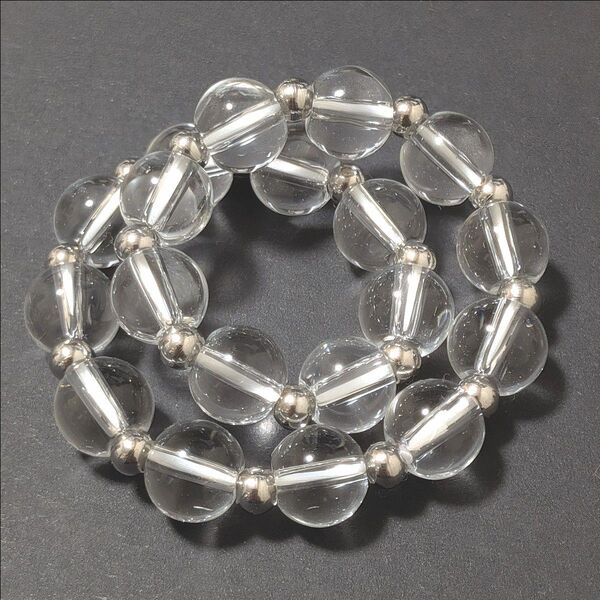 デザインブレス【6-50】◆8mm【クォーツ】天然石パワーストーンブレスレット