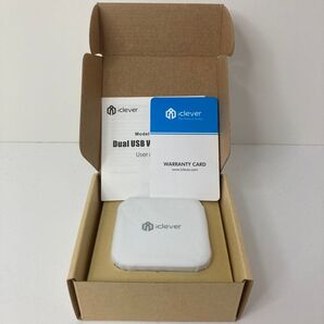 iclever Dual USB ACアダプター 24W ホワイト系 未使用