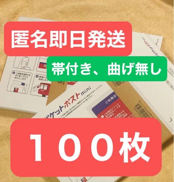 ゆうパケットポストmini 封筒 ゆうパケットポストミニ 100枚セット