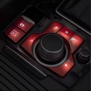 【新品未使用】マツダ CX-5/8 右ハンドル用アルミボタンカバー 7個セット + ヘアゴム
