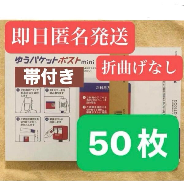 ゆうパケットポストmini 封筒 ゆうパケットポストミニ 50枚セット