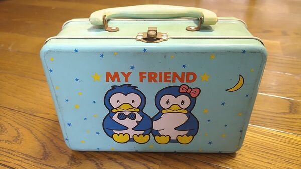 レトロ ペンギン ブリキBOX