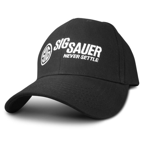 ジグ ザウエル SIG SAUER キャップ 帽子 ミリタリーキャップ シューティングキャップ サバゲー PMC装備 ブラック