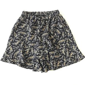 小花フリルフレアキュロットパンツ 125 ネイビー キッズ