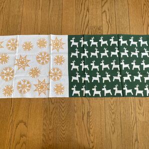 かまわぬ トナカイと雪の結晶 手ぬぐい