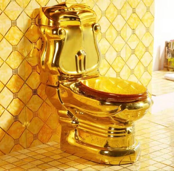 トイレ便器金色のトイレ 新品 ゴールド