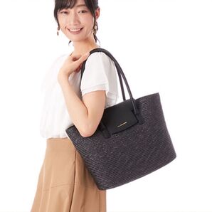 極美品★ラバガジェリー★LA BAGAGERIE かごバッグ ブラック