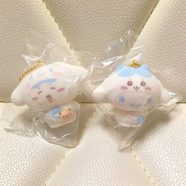 【最安値】ちいかわ×サンリオキャラクターズ フロッキーマスコット ハチワレ×シナモロールセット 未開封