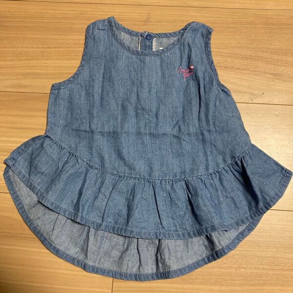 トップス カットソー ノースリーブ メゾピアノ 90