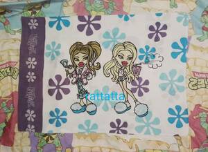 *MADE IN U.S.A*BRATZ*Pillow case*b rats * pillow кейс * подушка покрытие * подушка * переделка * ручная работа * America 