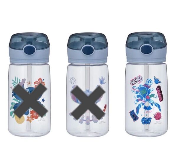 【新作♪早い者勝ち♪】リロ&スティッチ ストロー付きボトル ウォーターボトル Disney ディズニー 水筒