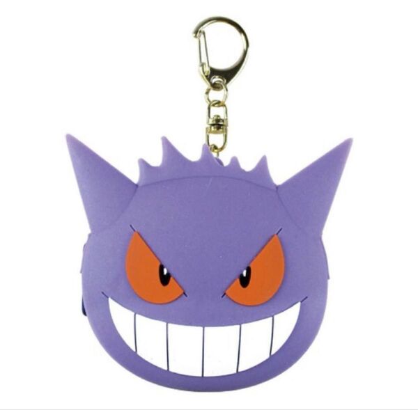 【新品未使用品】ポケモン ゲンガー シリコンポーチ コインケース キーホルダー バッグチャーム♪