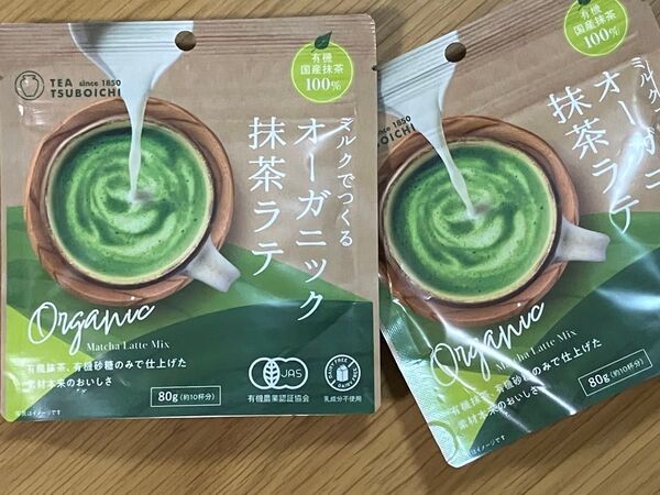 つぼ市製茶本舗 ミルクでつくる オーガニック抹茶ラテ ×2袋