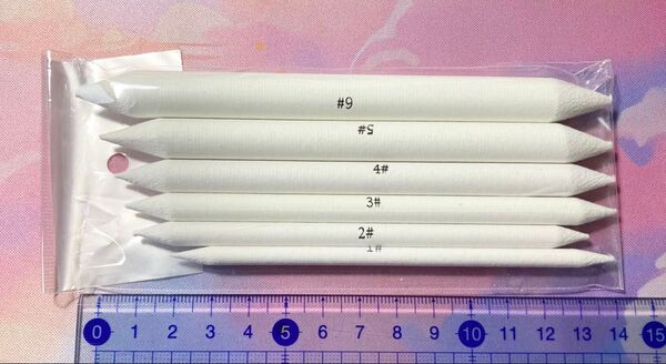 擦筆 さっぴつ 6本セット ぼかし 絵画 デッサン コンテ パステルアート等