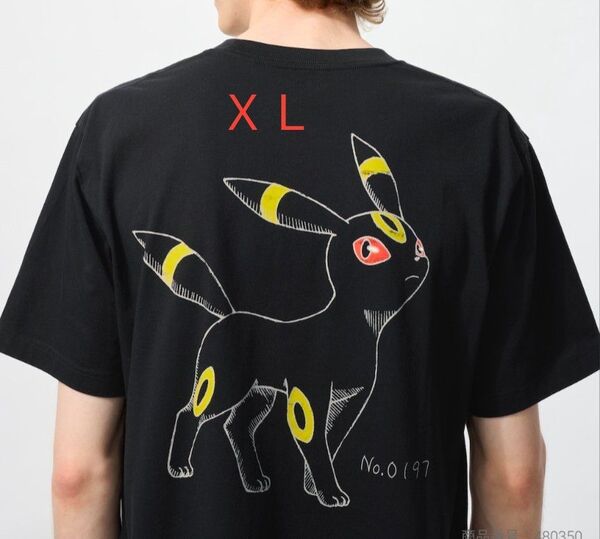 ユニクロ UT 半袖 Tシャツ ブラッキー ポケモン XL LL バックプリント メンズ レディース