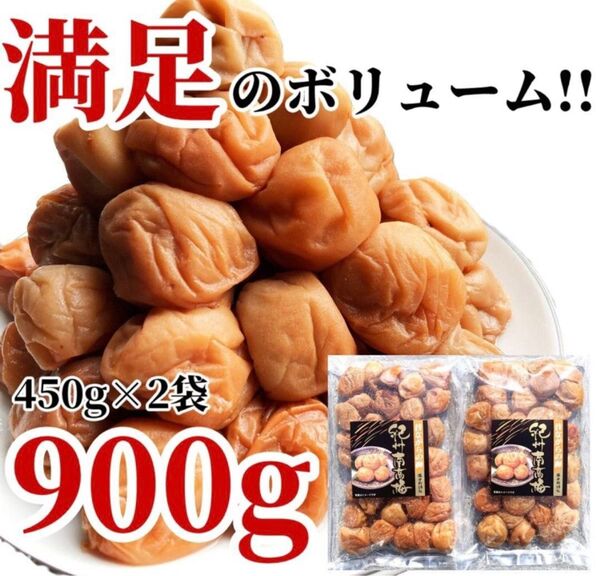 67【塩のみ使用 無添加 塩分18% 紀州南高梅 白干し梅 450g×2点】 とろとろ 梅干し 和歌山 農園 ご飯のおかず 漬物