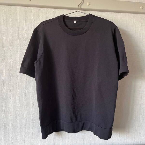 無印良品 クルーネック半袖ニットTシャツ M
