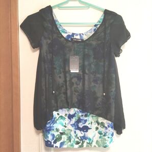 CECIL McBEE 半袖シャツ・ブラウス 花柄Mサイズ