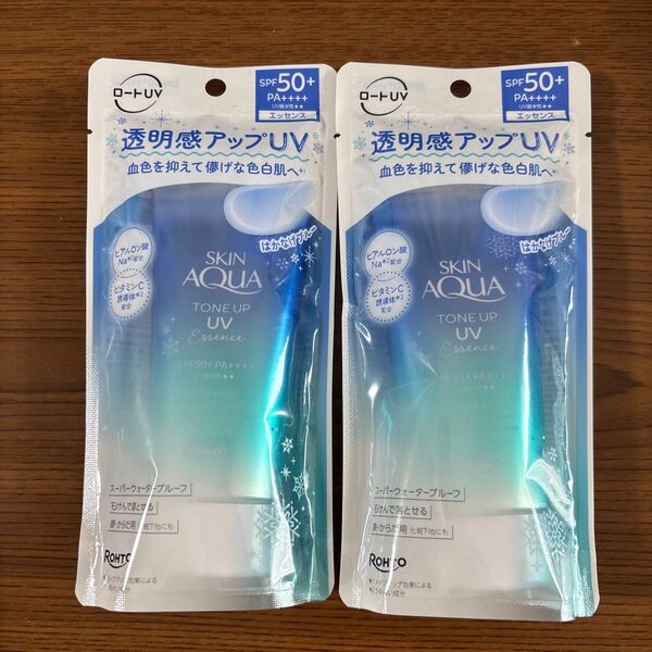スキンアクア トーンアップ UVエッセンス ブルー 80g×2個