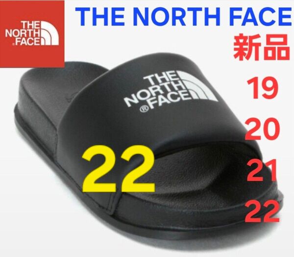 THE NORTH FACE ノースフェイス 新品 スライド サンダル ロゴ22