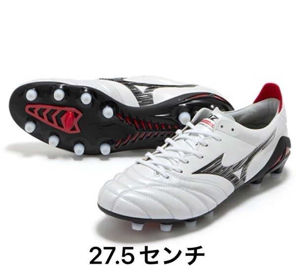 27.5cm 新品未使用 ミズノ モレリア ネオ 4 ジャパン JAPAN サッカースパイク P1GA233009 白 ホワイト