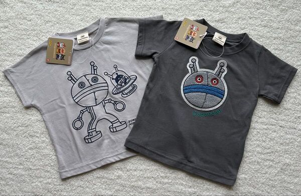 【新品タグ付き】ダダンダン バイキンマン 半袖 Tシャツ 刺繍 90