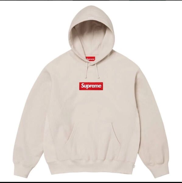 Lサイズ Supreme Box Logo Hooded Sweatshirt Stone 24FW シュプリーム