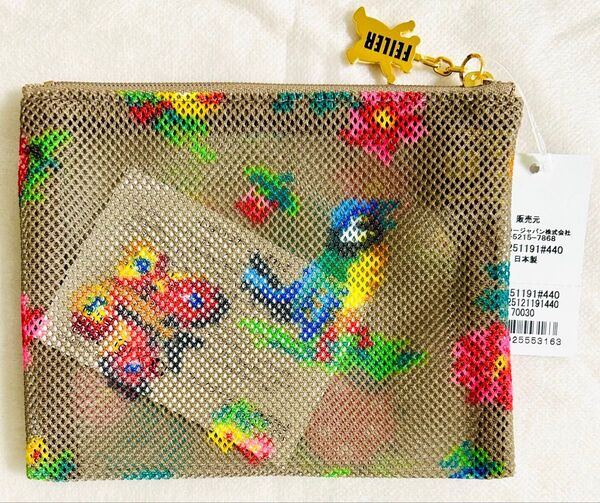 ハイジ ベージュ メッシュポーチ S フェイラー ポーチ メッシュ 小 ミニ ギフト FEILER s