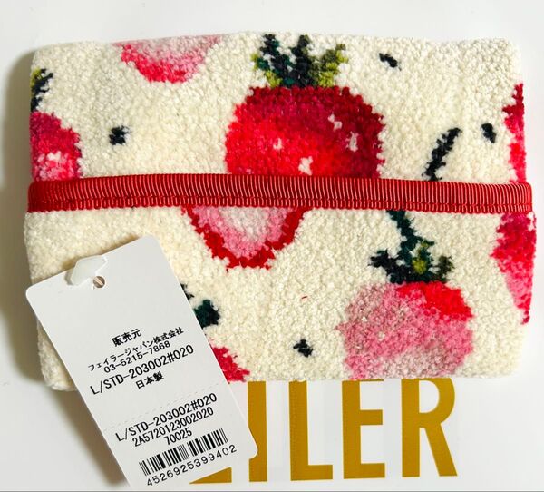 ティッシュポーチ ストロベリードット アイボリー ティッシュカバー ラブラリー フェイラー FEILER ギフト ティッシュケース
