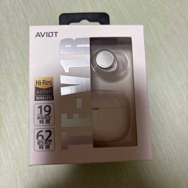 AVIOT フルワイヤレスイヤホン TE-V1R-WH ホワイト 左右分離 ノイズキャンセリング