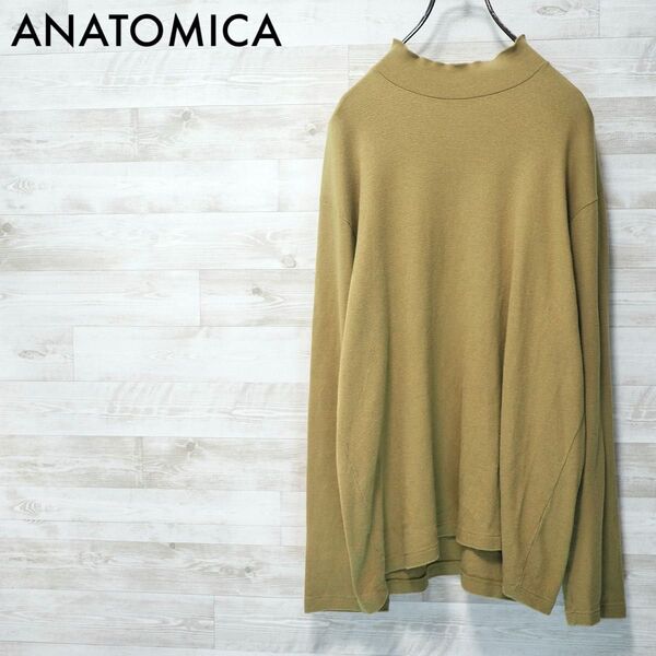 ANATOMICA 19AW モックネックカットソー Ylw/L アナトミカ 長袖 Tシャツ ハイネック ロンT