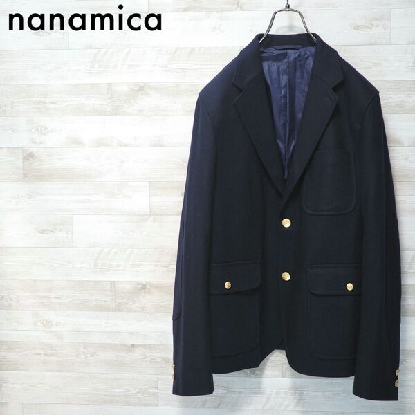 nanamica 12AW Cycling Jacket-Navy/M ナナミカ 金ボタン フランネルブレザー 紺ブレ ネイビー