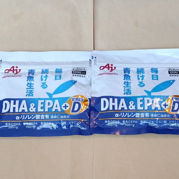 味の素 DHA&EPA+ビタミンD 30日分×2袋