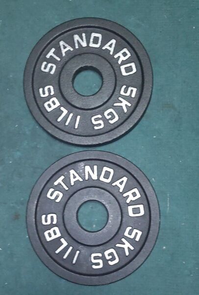 オリンピックプレート STANDARD 5kg プレート2枚 スタンダード アイアンプレート