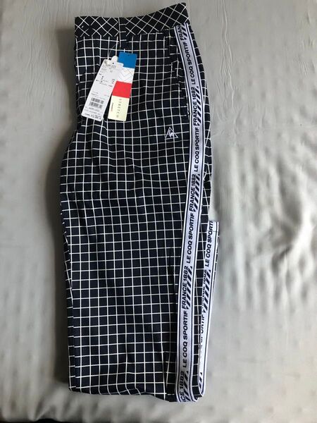 新品タグ付きLE COQ SPORTIF チェック柄パンツ