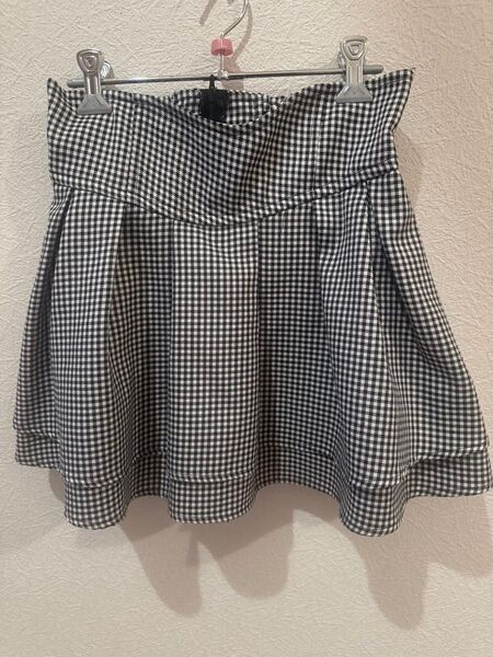 ミシェルマカロン 美脚スカート ギンガムチェック M