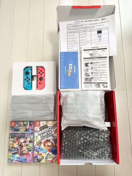 Nintendo Switch (有機ELモデル)/ゲーム機本体、マリオカート8、スーパーマリオパーティセット