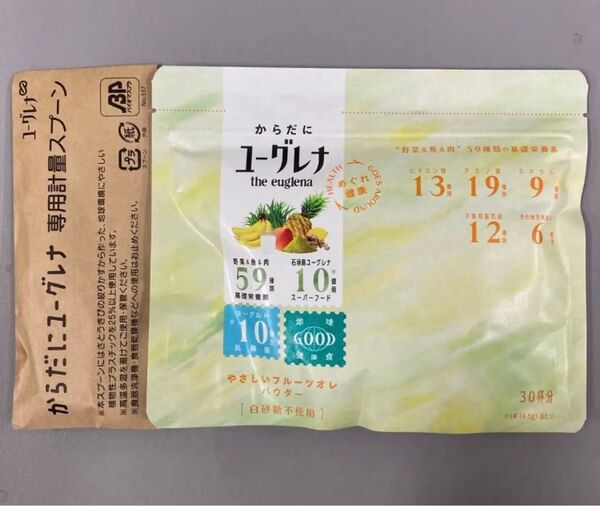 からだにユーグレナ やさしいフルーツオレパウダー 30杯分