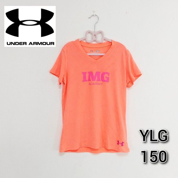 アンダーアーマー 半袖 Tシャツ 女の子 150 YLG スポーツブランド 春 夏 UNDER ARMOUR 小学生 古着
