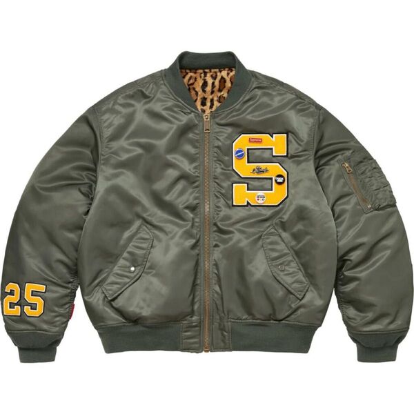 早い者勝ち!M Supreme GOODENOUGH Reversible MA-1 Oliveシュプリーム グッドイナフ