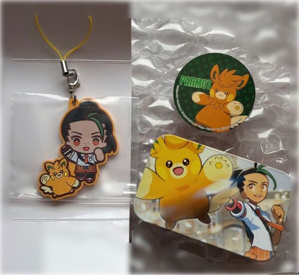 POKEMON TRAINERS ネモ&パモット【ポケモンセンター限定】パルデア編 プチ缶 ラバーストラップ ストラップ