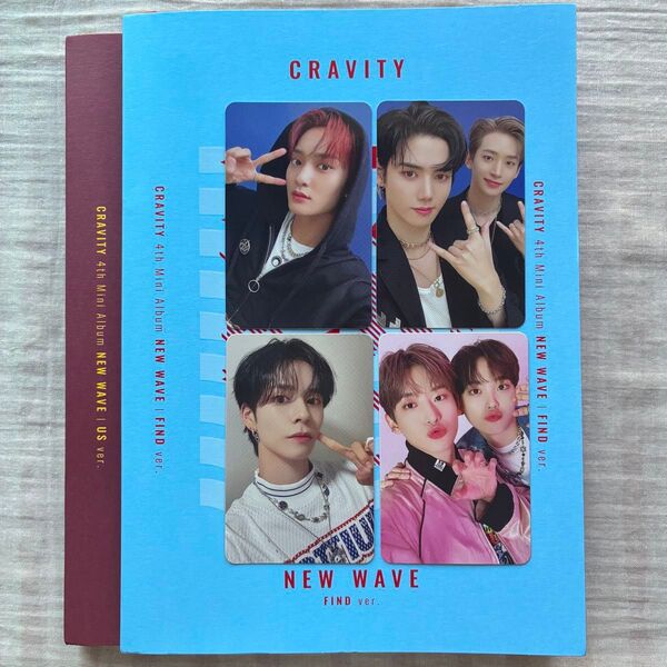 【美品・輸入盤】CRAVITY 4th mini album 『NEW WAVE』2種セット(トレカ付き)